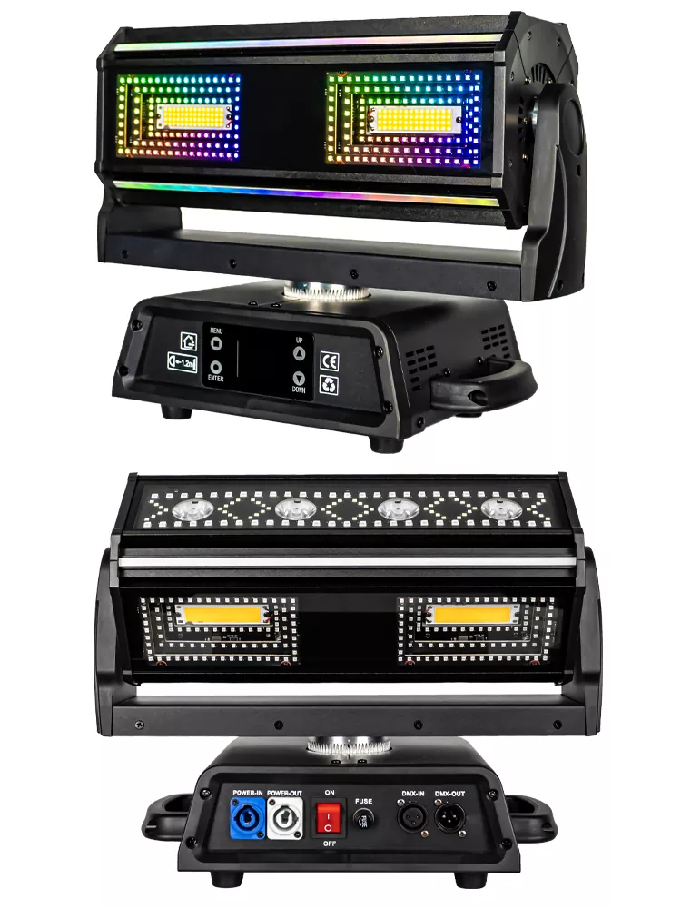 34 Mini Golden Dragon 800W Moving Head Light AC100-240V RDM Multi 26-158CH 16Bit XY 540° Infinite Rot Beam Strobe Retro RGB Wash Strip Stage Fixture Multi-Layer 5W Golden Beam Arrow Strobe Vintage Ring Sync Lamp Pixel Light Performance Unit for Nightclub Main Stage Live Music Banquet Wedding Show Bar Party Reception Rental Project