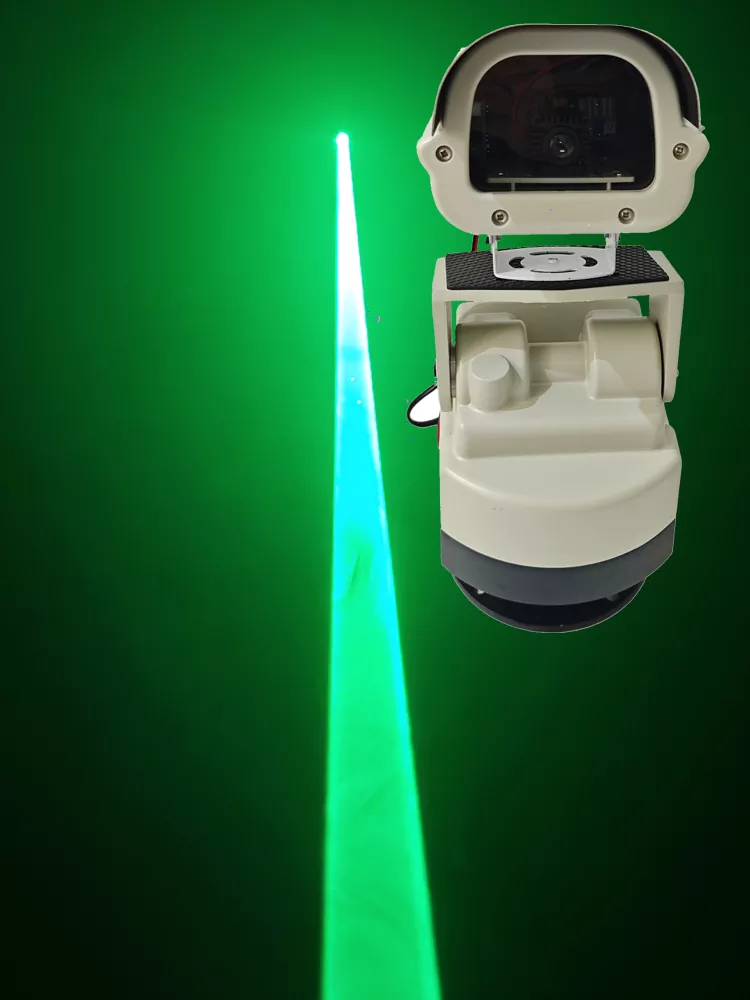1W 2W IP65 Waterproof Green Laser Projector 5W RGB Beam Array Aluminum Alloy 350°Pan ±35°Tilt Fat Thin Beam 800-1200M Long Range Landmark Stage Warning Light Fixture Outdoor Farm Bird Repeller Equipment Road Hazard Guidance Building Decoration Lamp Highway Safety Warning Urban Landscape Laser Unit