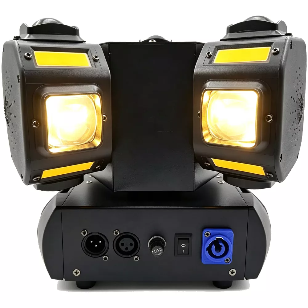 Three Head Pattern Gecko Stage Light 150W 19 DMX 12x10W RGBW 12x5W Golden Flash Triple 1mW Laser 540X 360Y Rot Fixture Indoor Disco KTV Party Lamp Moving Heads Multi Pattern Beam Laser Strobe Daisy Chain for Music Lounge Fashion Runway Dance Rehearsal Mini Wedding Events Stage