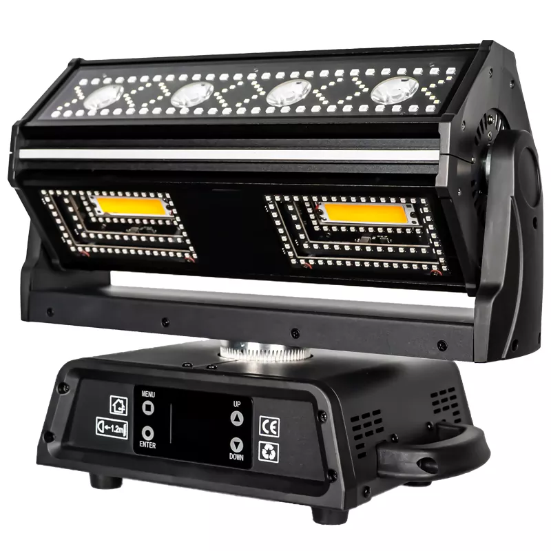 6 Mini Golden Dragon 800W Moving Head Light AC100-240V RDM Multi 26-158CH 16Bit XY 540° Infinite Rot Beam Strobe Retro RGB Wash Strip Stage Fixture Multi-Layer 5W Golden Beam Arrow Strobe Vintage Ring Sync Lamp Pixel Light Performance Unit for Nightclub Main Stage Live Music Banquet Wedding Show Bar Party Reception Rental Project