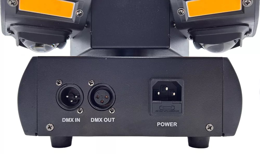 Three Head Gecko Moving Stage Light 150W 19 DMX 12x10W RGBW 12x5W Golden Strobe RGB 1mW Laser 540X 360Y Rot Fixture Indoor Party Equipment Disco KTV Performance Lamp Multi Beam Laser Golden Flash Wide Voltage for Live Gig Fashion Small Runway Party Showcase Boutique Holiday Gala Wedding Events Mini Stage