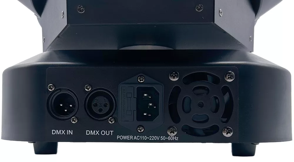 Live Three‑Arm Rotating Mixed‑Effect Output From The 180W 3‑Arm Hot‑Heels Multi‑Effect Moving Head Light
